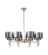 Baldwin 85cm Telescopic/Semi Flush 8 x G9 French Gold/Chrome Type C Shade-4