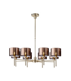 Baldwin 85cm Telescopic/Semi Flush 8 x G9 French Gold/Copper Type C Shade-1