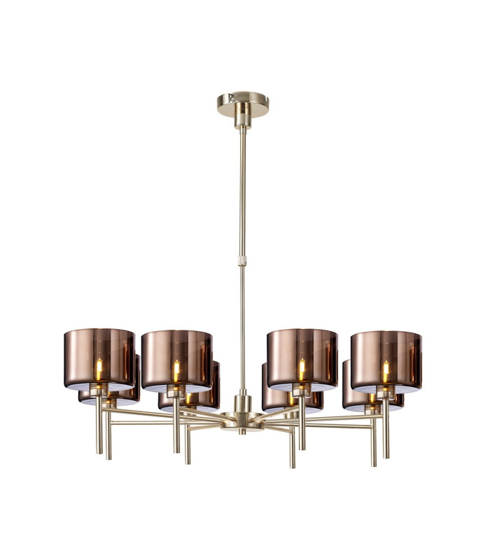 Baldwin 85cm Telescopic/Semi Flush 8 x G9 French Gold/Copper Type C Shade-1