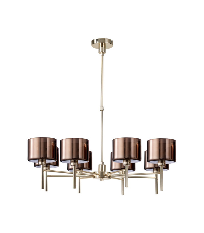 Baldwin 85cm Telescopic/Semi Flush 8 x G9 French Gold/Copper Type C Shade-4