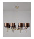 Baldwin 85cm Telescopic/Semi Flush 8 x G9 French Gold/Copper Type C Shade-11
