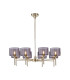 Baldwin 85cm Telescopic/Semi Flush 8 x G9 French Gold/Smoked Type C Shade-1