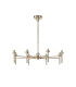 Baldwin 85cm Telescopic/Semi Flush 8 x G9 French Gold/Cognac Type C Shade-8