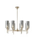 Baldwin 80cm Telescopic/Semi Flush 8 x G9 French Gold/Chrome Type A Shade-1