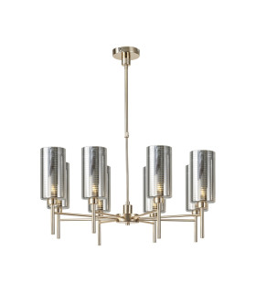 Baldwin 80cm Telescopic/Semi Flush 8 x G9 French Gold/Chrome Type A Shade-1