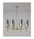 Baldwin 80cm Telescopic/Semi Flush 8 x G9 French Gold/Chrome Type A Shade-3