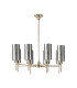 Baldwin 80cm Telescopic/Semi Flush 8 x G9 French Gold/Chrome Type A Shade-4