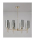 Baldwin 80cm Telescopic/Semi Flush 8 x G9 French Gold/Chrome Type A Shade-11