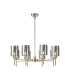 Baldwin 82cm Telescopic/Semi Flush 8 x G9 French Gold/Chrome Lined Type B Shade-1