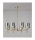Baldwin 82cm Telescopic/Semi Flush 8 x G9 French Gold/Chrome Lined Type B Shade-3