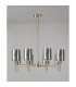 Baldwin 82cm Telescopic/Semi Flush 8 x G9 French Gold/Chrome Lined Type B Shade-11