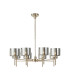 Baldwin 85cm Telescopic/Semi Flush 8 x G9 French Gold/Chrome Lined Type C Shade-1