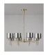 Baldwin 85cm Telescopic/Semi Flush 8 x G9 French Gold/Chrome Lined Type C Shade-11