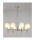 Baldwin 84cm Telescopic/Semi Flush 8 x G9 French Gold/Frosted Type G Shade-3