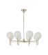 Baldwin 84cm Telescopic/Semi Flush 8 x G9 French Gold/Frosted Type G Shade-4