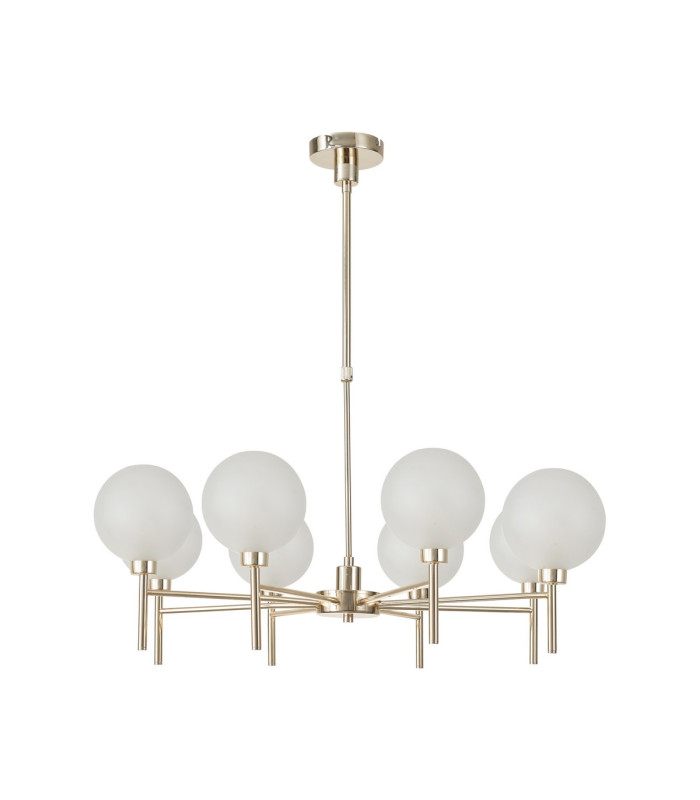 Baldwin 84cm Telescopic/Semi Flush 8 x G9 French Gold/Frosted Type G Shade-4