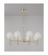 Baldwin 84cm Telescopic/Semi Flush 8 x G9 French Gold/Frosted Type G Shade-10