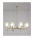 Baldwin 84cm Telescopic/Semi Flush 8 x G9 French Gold/Clear/Frosted Type G Shade-3