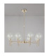 Baldwin 84cm Telescopic/Semi Flush 8 x G9 French Gold/Clear/Frosted Type G Shade-11