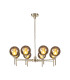 Baldwin 84cm Telescopic/Semi Flush 8 x G9 French Gold/Copper/Frosted Type G Shade-1