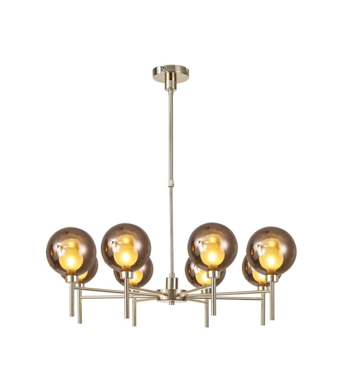 Baldwin 84cm Telescopic/Semi Flush 8 x G9 French Gold/Copper/Frosted Type G Shade-1