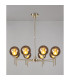 Baldwin 84cm Telescopic/Semi Flush 8 x G9 French Gold/Copper/Frosted Type G Shade-3