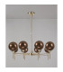 Baldwin 84cm Telescopic/Semi Flush 8 x G9 French Gold/Copper/Frosted Type G Shade-11