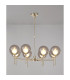Baldwin 84cm Telescopic/Semi Flush 8 x G9 French Gold/Smoked/Frosted Type G Shade-3