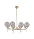 Baldwin 84cm Telescopic/Semi Flush 8 x G9 French Gold/Smoked/Frosted Type G Shade-4