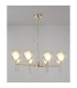 Baldwin 84cm Telescopic/Semi Flush 8 x G9 French Gold/Cognac/Frosted Type G Shade-3