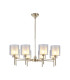 Baldwin 84cm Telescopic/Semi Flush 8 x G9 French Gold/Frosted/Clear Type H Shade-1
