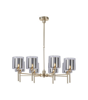 Baldwin 84cm Telescopic/Semi Flush 8 x G9 French Gold/Chrome/Clear Type H Shade-1