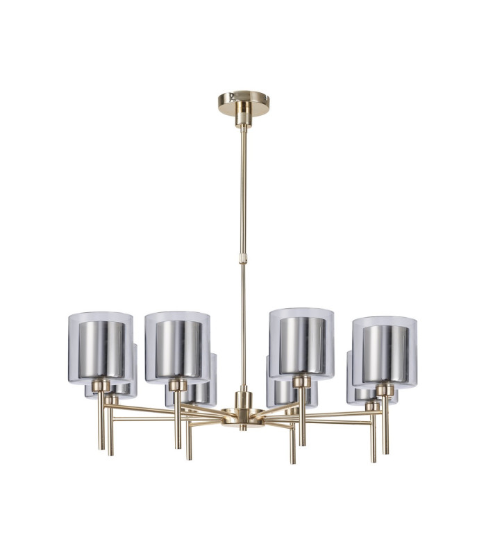 Baldwin 84cm Telescopic/Semi Flush 8 x G9 French Gold/Chrome/Clear Type H Shade-4