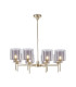 Baldwin 84cm Telescopic/Semi Flush 8 x G9 French Gold/Smoked/Clear Type H Shade-1