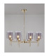 Baldwin 84cm Telescopic/Semi Flush 8 x G9 French Gold/Smoked/Clear Type H Shade-3