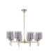 Baldwin 84cm Telescopic/Semi Flush 8 x G9 French Gold/Smoked/Clear Type H Shade-4