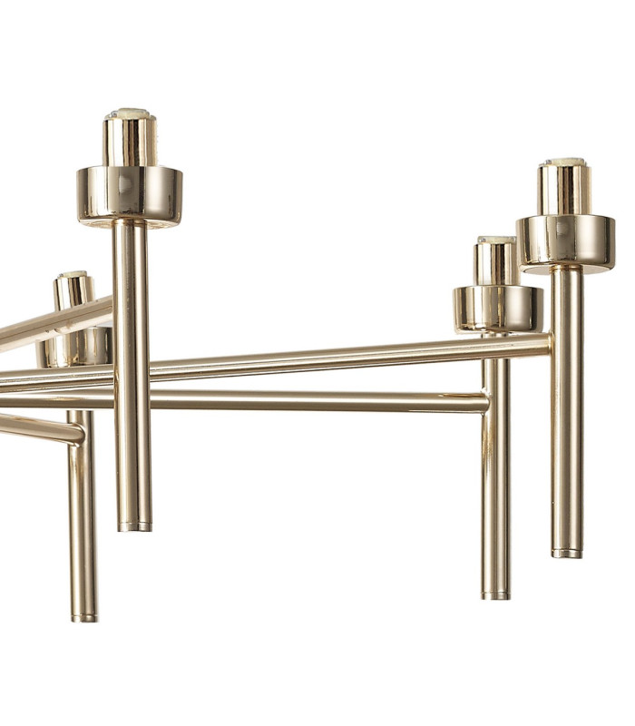 Baldwin 84cm Telescopic/Semi Flush 8 x G9 French Gold/Smoked/Clear Type H Shade-10
