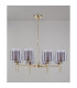 Baldwin 84cm Telescopic/Semi Flush 8 x G9 French Gold/Smoked/Clear Type H Shade-11