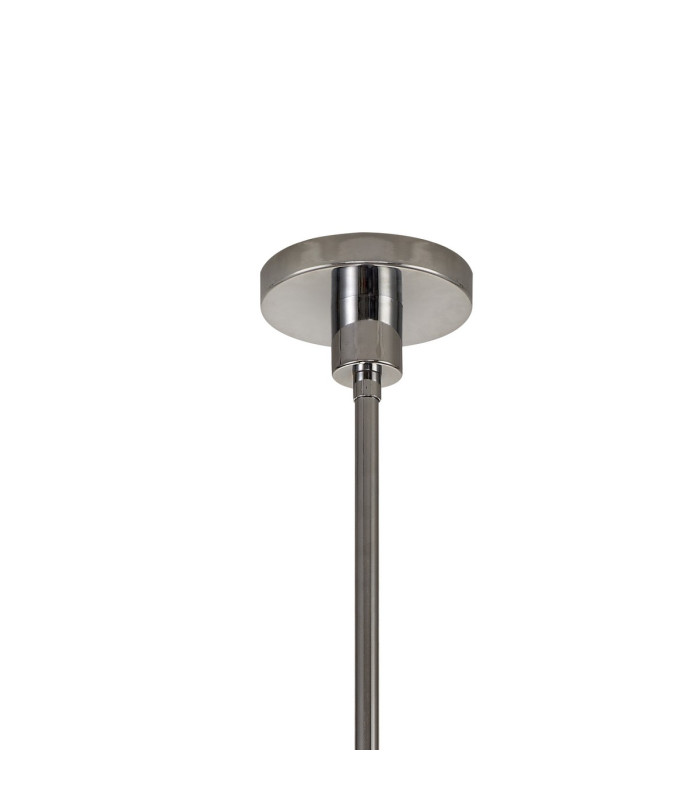 Baldwin 78cm Telescopic/Semi Flush Curved Cone Glass (U) 8 Light G9 Polished Chrome/Iridescent/Opal-5