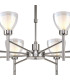 Baldwin 78cm Telescopic/Semi Flush Curved Cone Glass (U) 8 Light G9 Polished Chrome/Iridescent/Opal-6
