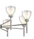 Baldwin 78cm Telescopic/Semi Flush Curved Cone Glass (U) 8 Light G9 Polished Chrome/Iridescent/Opal-7