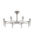 Baldwin 78cm Telescopic/Semi Flush Curved Cone Glass (U) 8 Light G9 Polished Chrome/Iridescent/Opal-9
