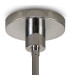 Baldwin 78cm Telescopic/Semi Flush Curved Cone Glass (U) 8 Light G9 Polished Chrome/Iridescent/Opal-10