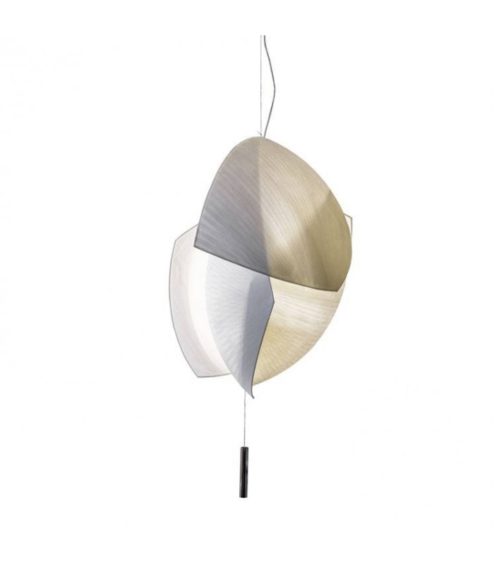 LED Large Ceiling Pendant Chrome Dali Dimming 700cm 7285lm 3000K - 1