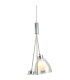 Baldwin 2m 1 Drop Cluster Pendant Curved Cone Glass (U) 3 Light G9 Polished Chrome/Iridescent/Opal-7