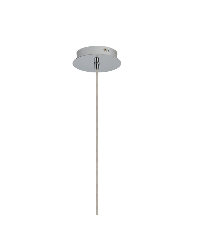 Baldwin 2m 1 Drop Cluster Pendant Curved Cone Glass (U) 3 Light G9 Polished Chrome/Iridescent/Opal-9
