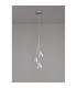Baldwin 2m 1 Drop Cluster Pendant Curved Cone Glass (U) 3 Light G9 Polished Chrome/Iridescent/Opal-13