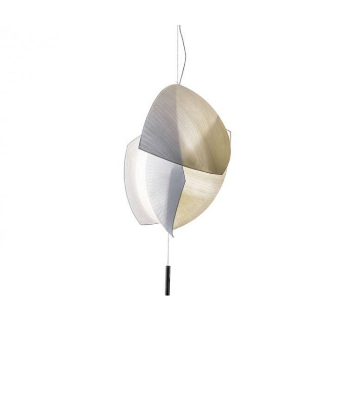 LED Small Ceiling Pendant Chrome Dali Dimming 490cm 4855lm 3000K - 1