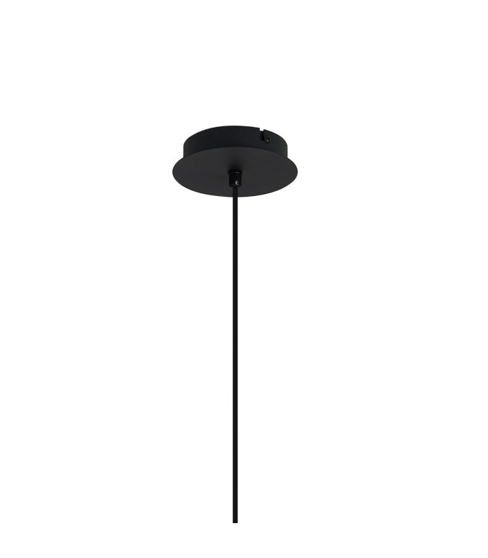 Baldwin 2m 1 Drop Cluster Pendant Curved Cone Glass (U) 3 Light G9 Satin Black/Iridescent/Opal-8