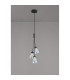 Baldwin 2m 1 Drop Cluster Pendant Curved Cone Glass (U) 3 Light G9 Satin Black/Iridescent/Opal-15